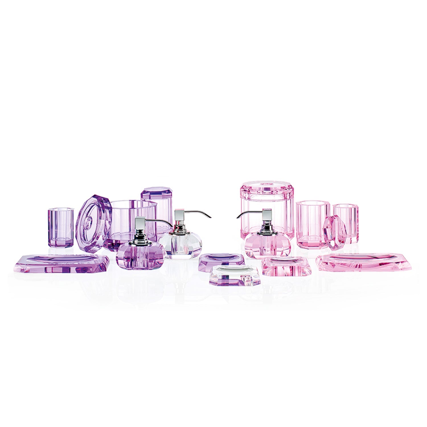decor walther | KRISTALL collection | multi-purpose box with lid | pink