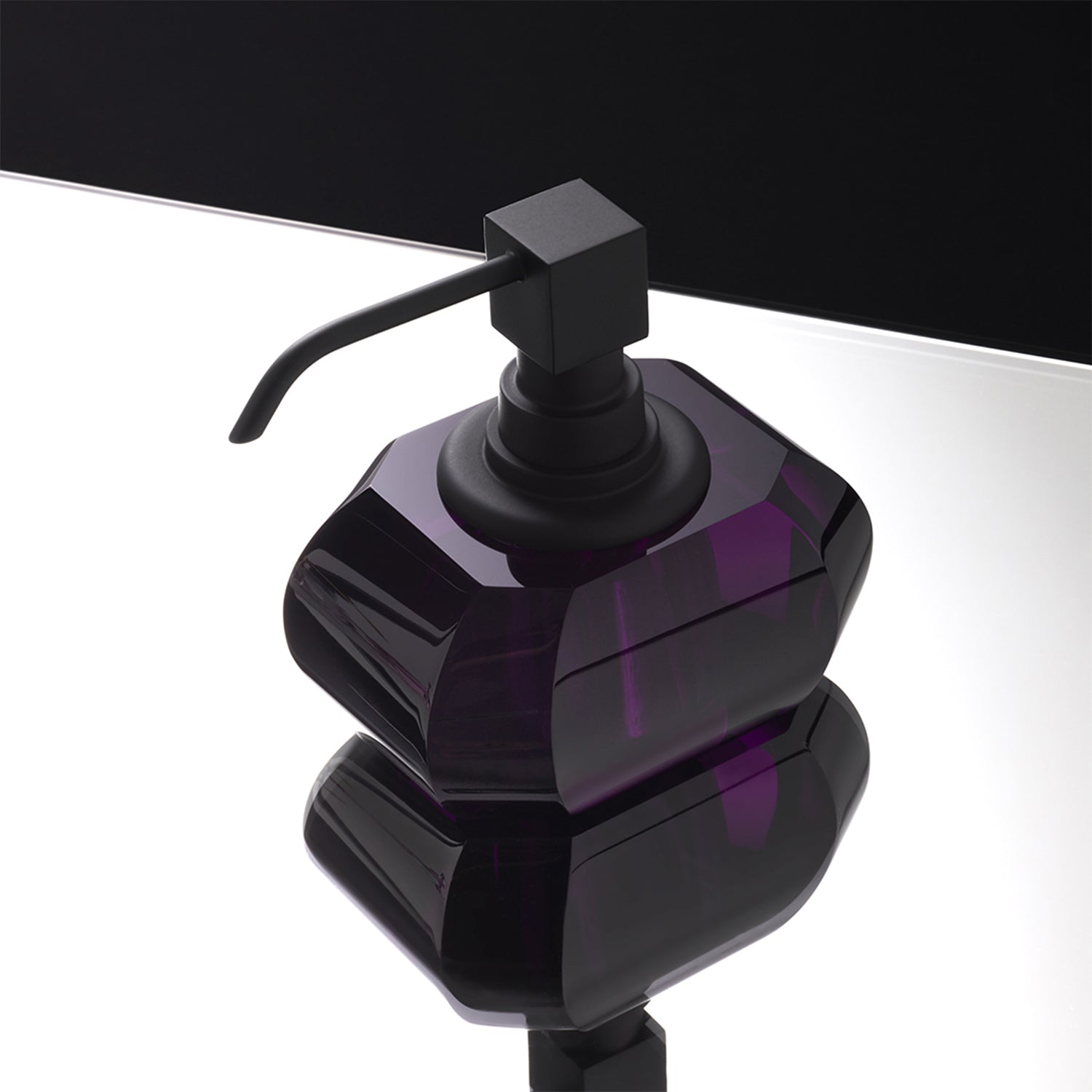 decor walther | KRISTALL collection | soap dispenser | anthracite + black matt