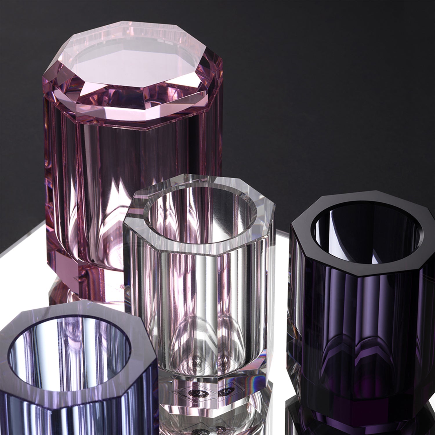 decor walther | KRISTALL collection | crystal tumbler | anthracite