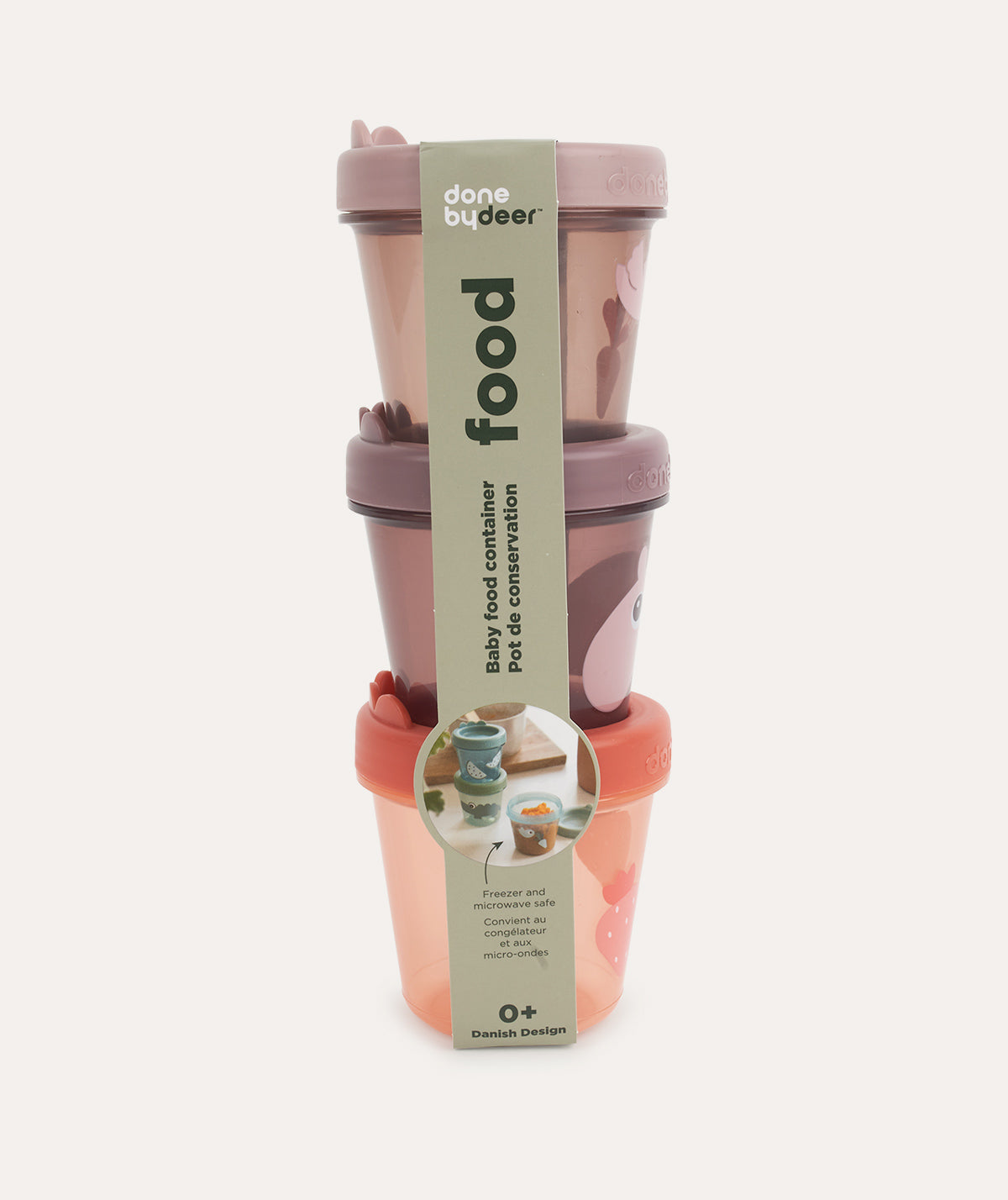 Done By Deer Baby Food Container 3pack - Ozzo Powder