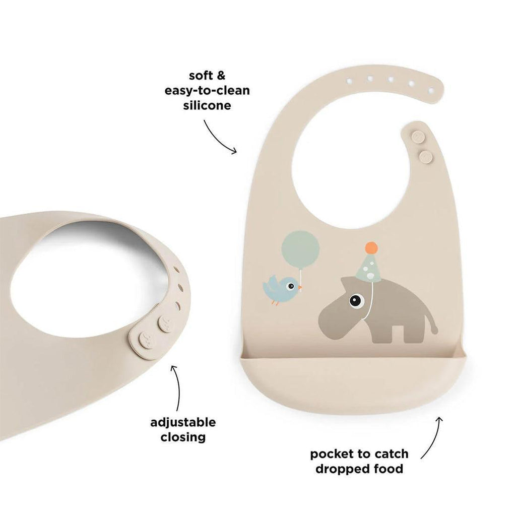Done by Deer Silicone Bib - Celebration Sand