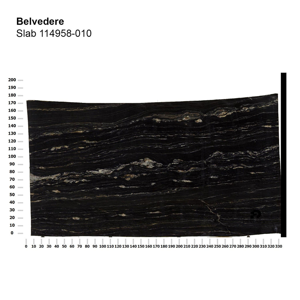draenert | day bar trolley | belvedere polished stone + black frame