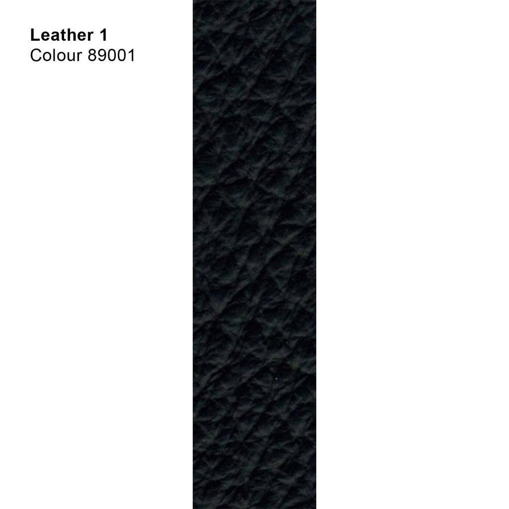 draenert | dexter armchair | swivel base | black leather + charmelle cloud 55