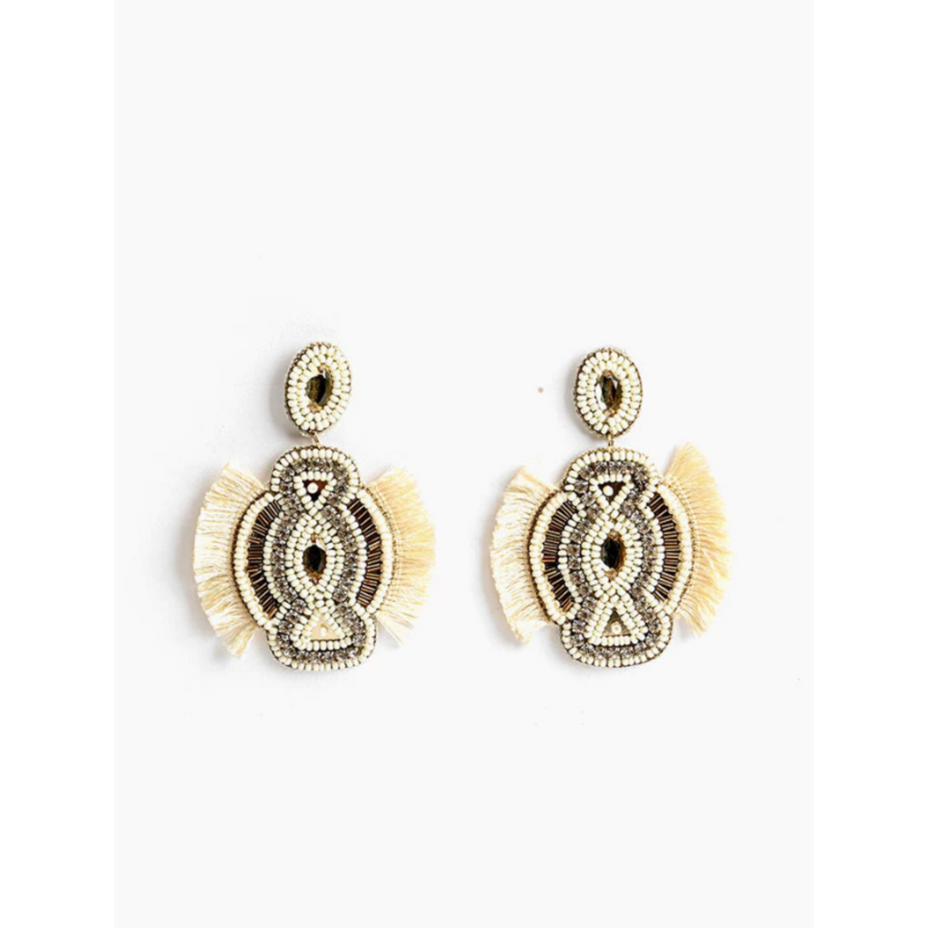 Egret Embellished Earrings