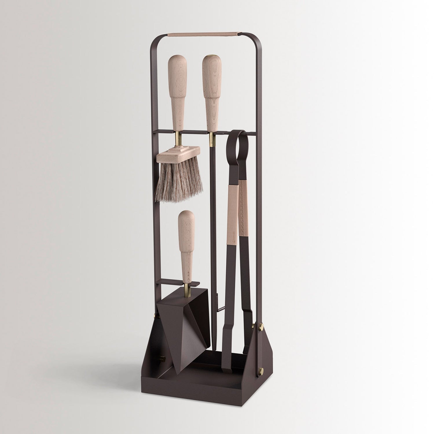 eldvarm | emma fire shovel + brush | classique beech - DC