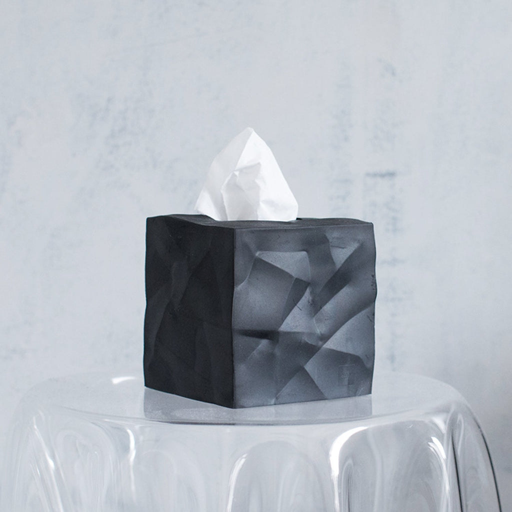 essey | wipy cube tissue box | black - LC