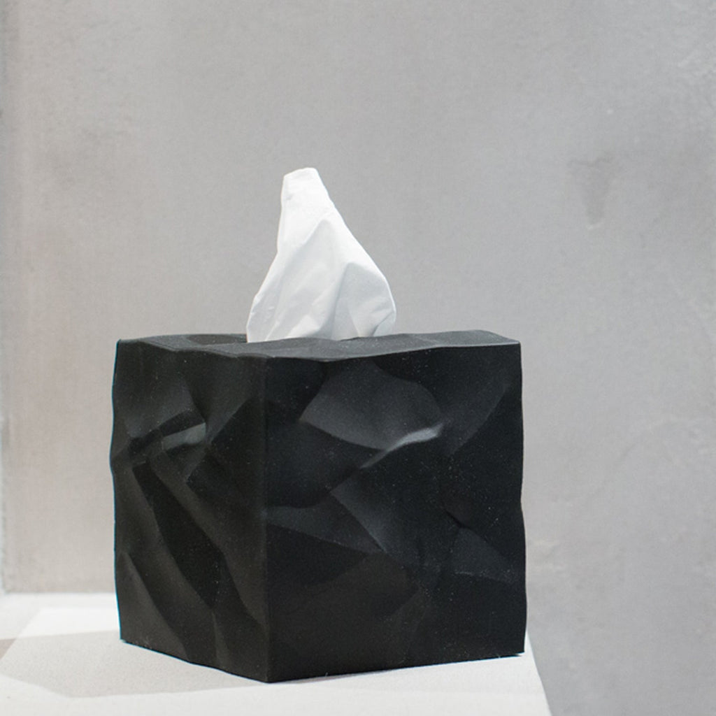 essey | wipy cube tissue box | black - LC