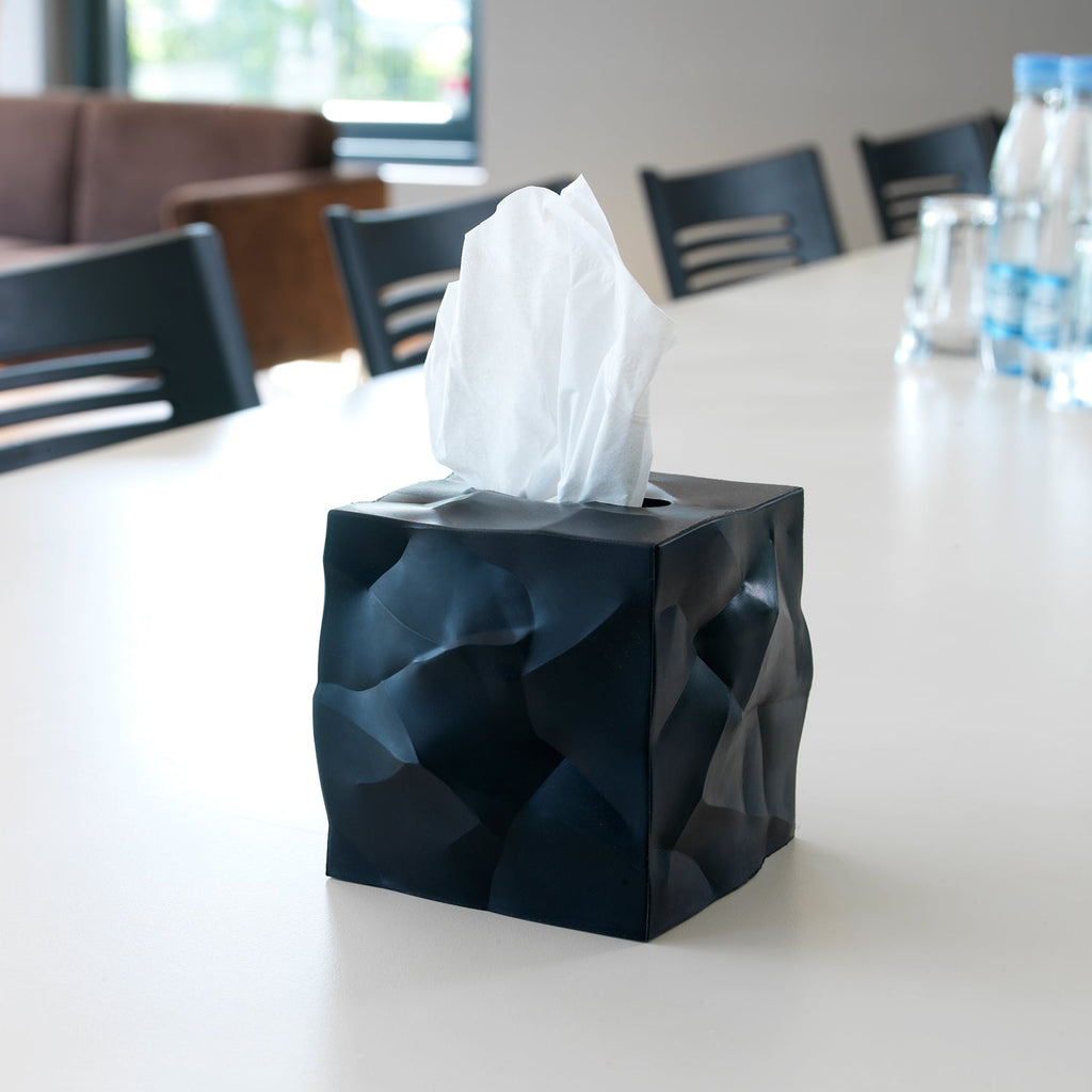 essey | wipy cube tissue box | black - LC