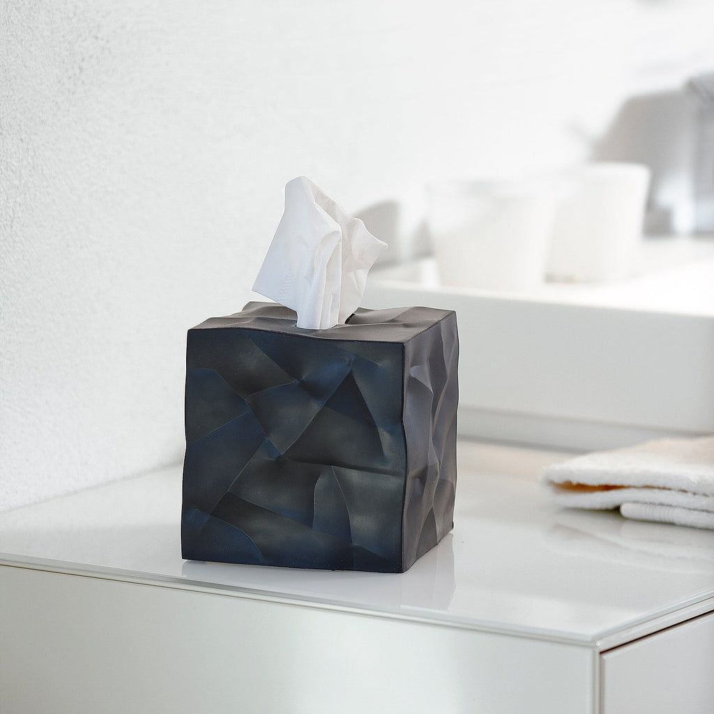 essey | wipy cube tissue box | black - LC