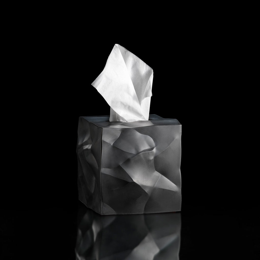 essey | wipy cube tissue box | black - LC