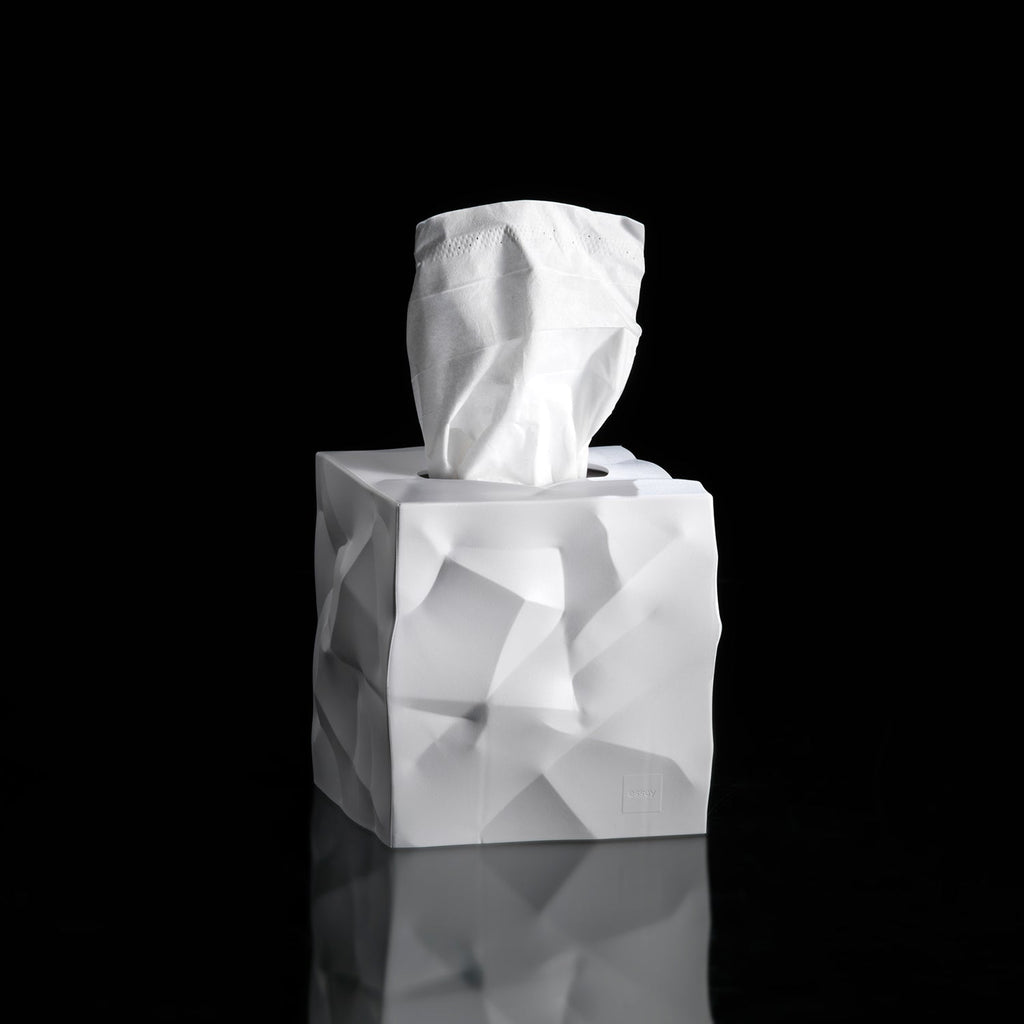 essey | wipy cube tissue box | white - LC