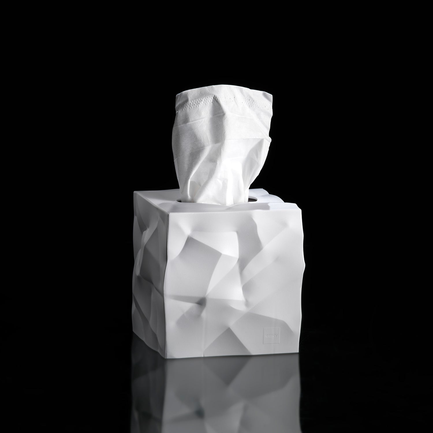 essey | wipy cube tissue box | white - LC