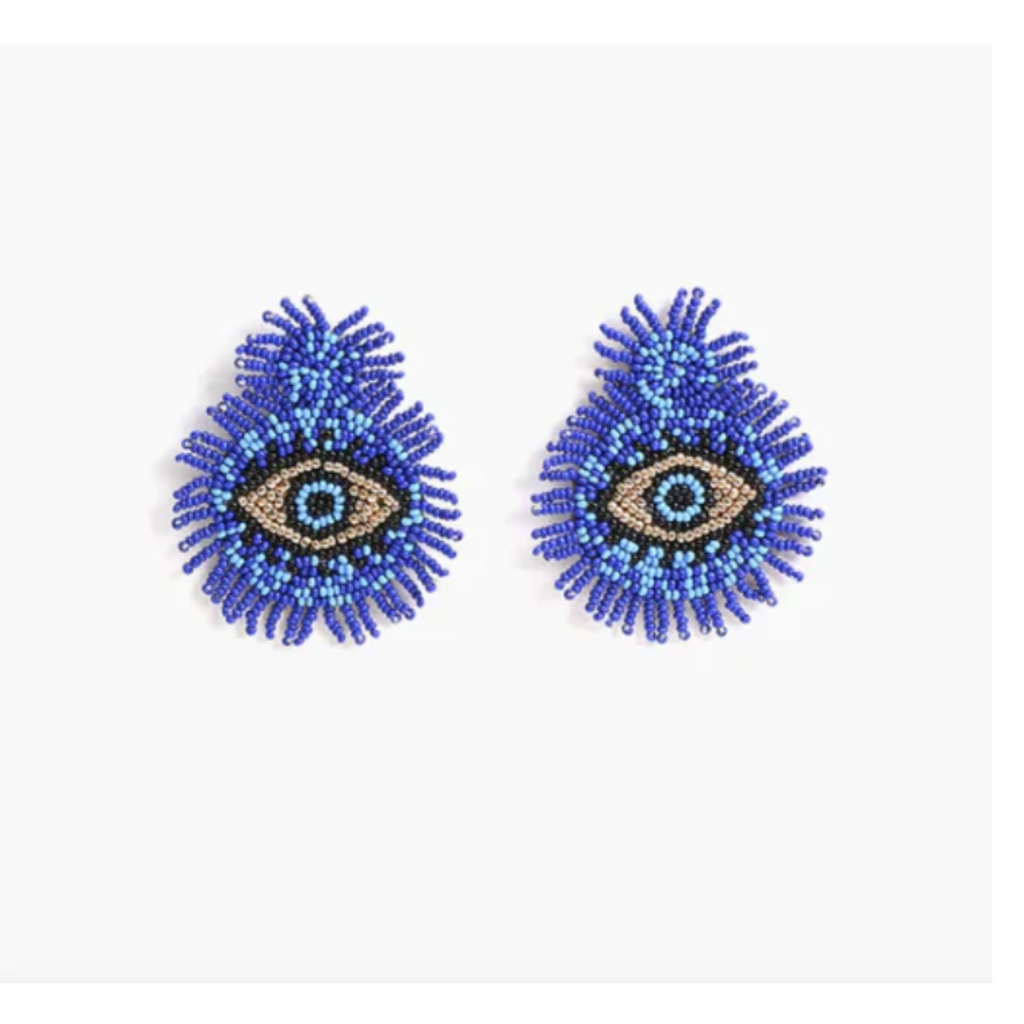 Smokey Eye Evil Eye Earrings