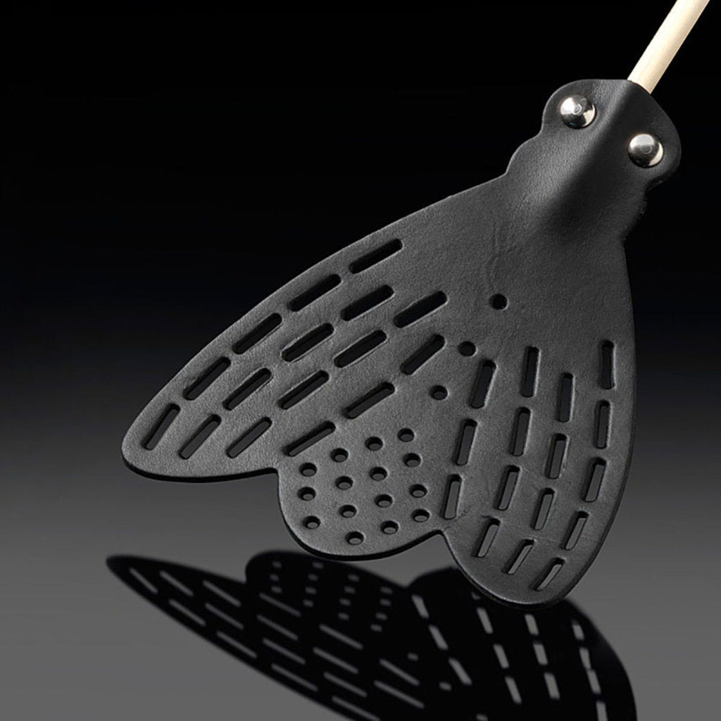 essey | fly fly leather flyswatter | black - LC