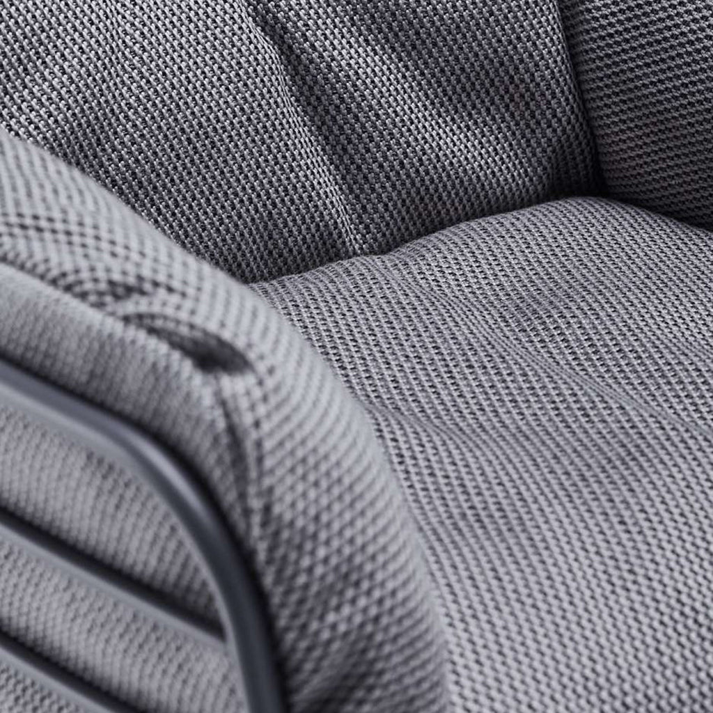 freifrau | leyasol outdoor wingback rocking chair | lopi ash + black frame