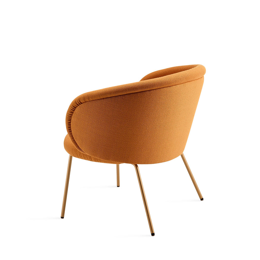 freifrau | ona cocktail armchair | maple 732 + steel frame black