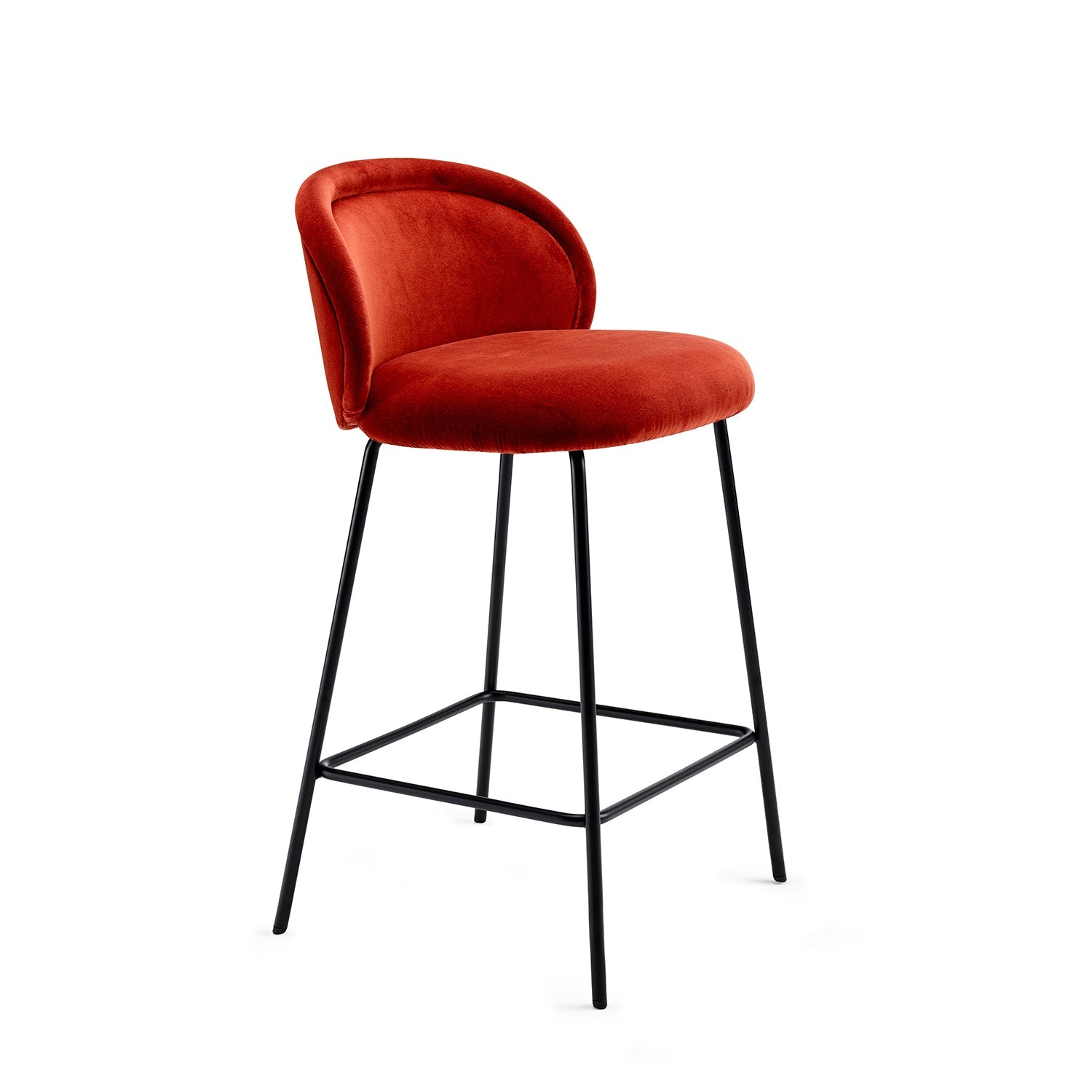 freifrau | ona kitchen stool 65cm | maple 732 + steel bronze glaze frame