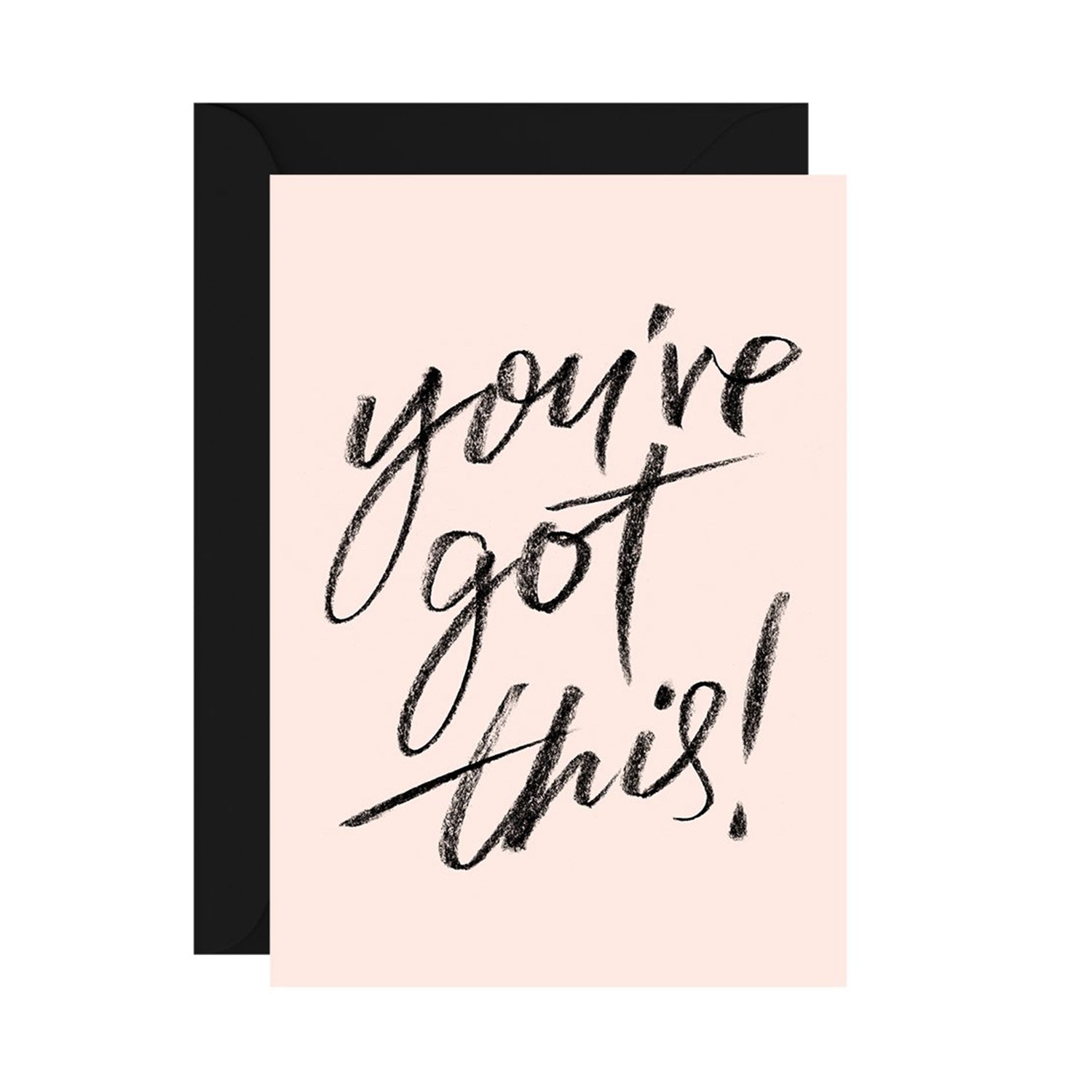 galina dixon | greeting card | you've got this! | blush
