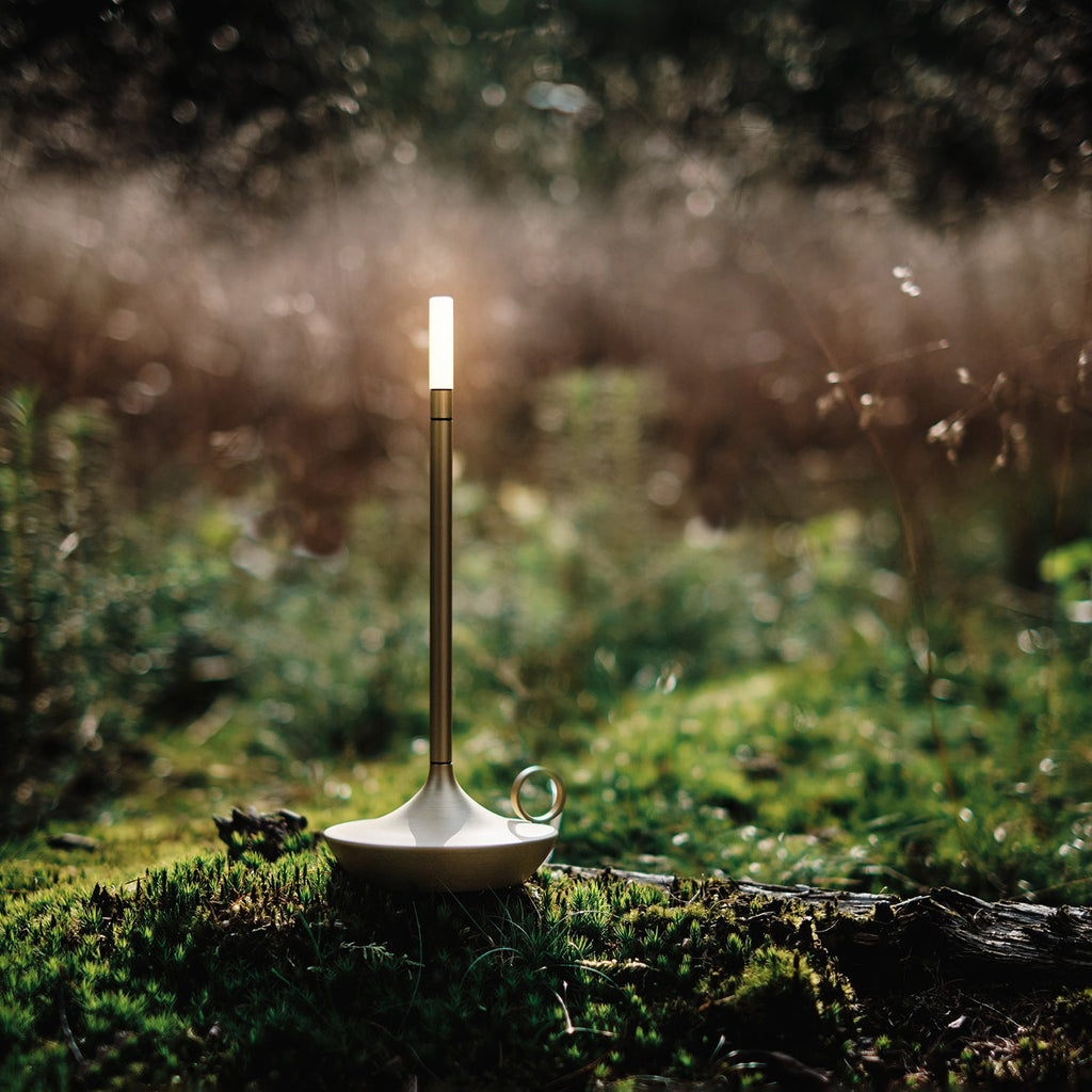 graypants | wick portable table lamp | brass 26cm