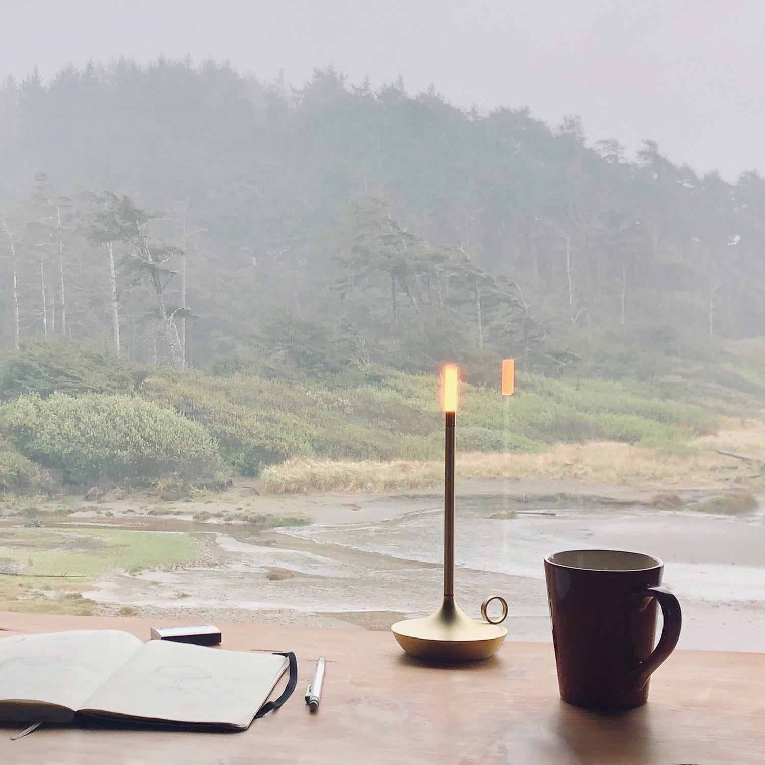 graypants | wick portable table lamp | brass 26cm