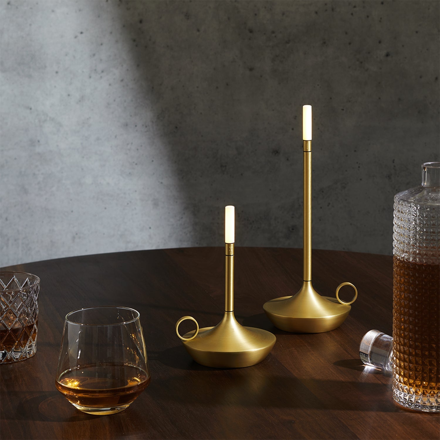 graypants | wick portable table lamp | brass 16.5cm