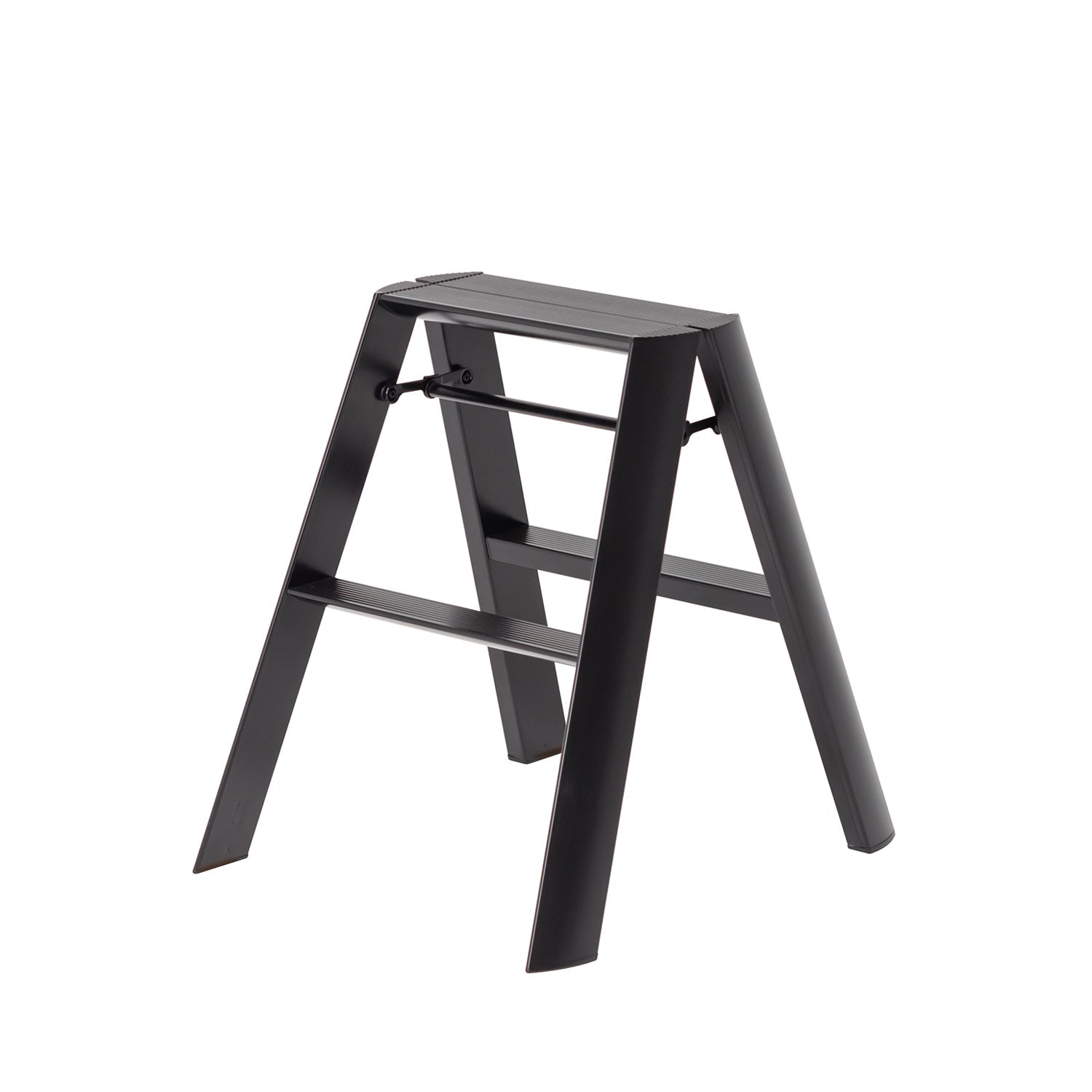 hasegawa | lucano 2 step ladder | black