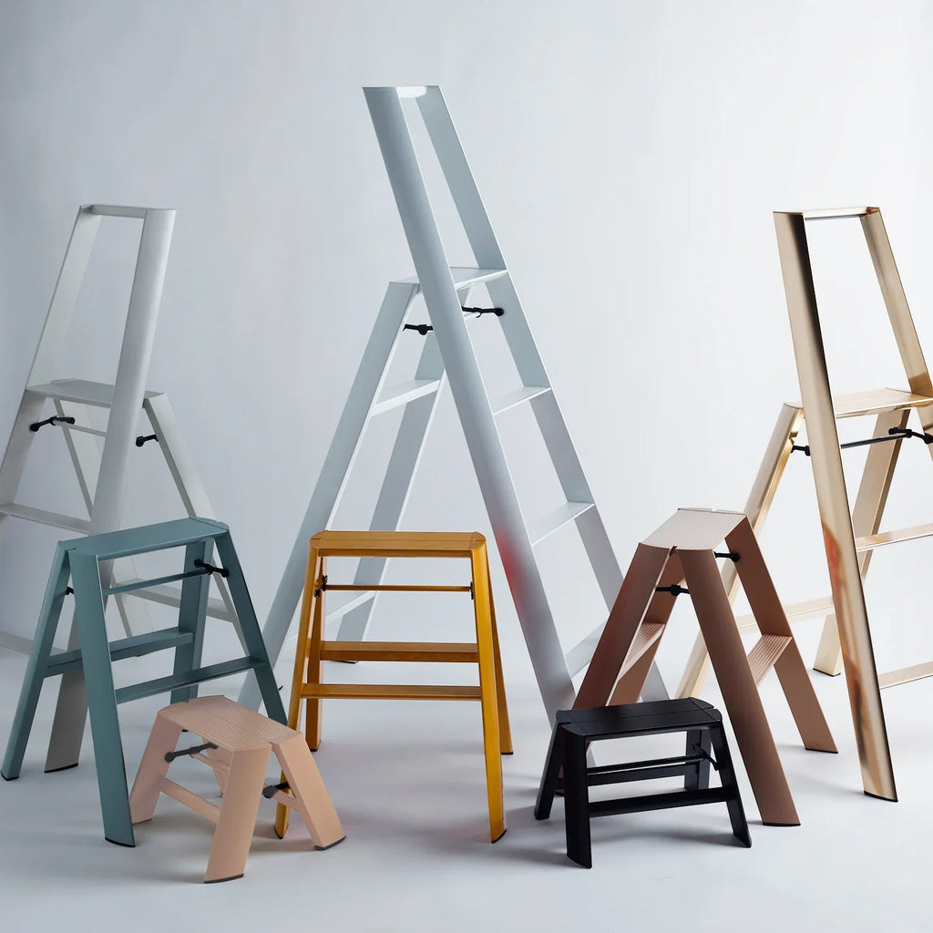 hasegawa | lucano 2 step ladder | red