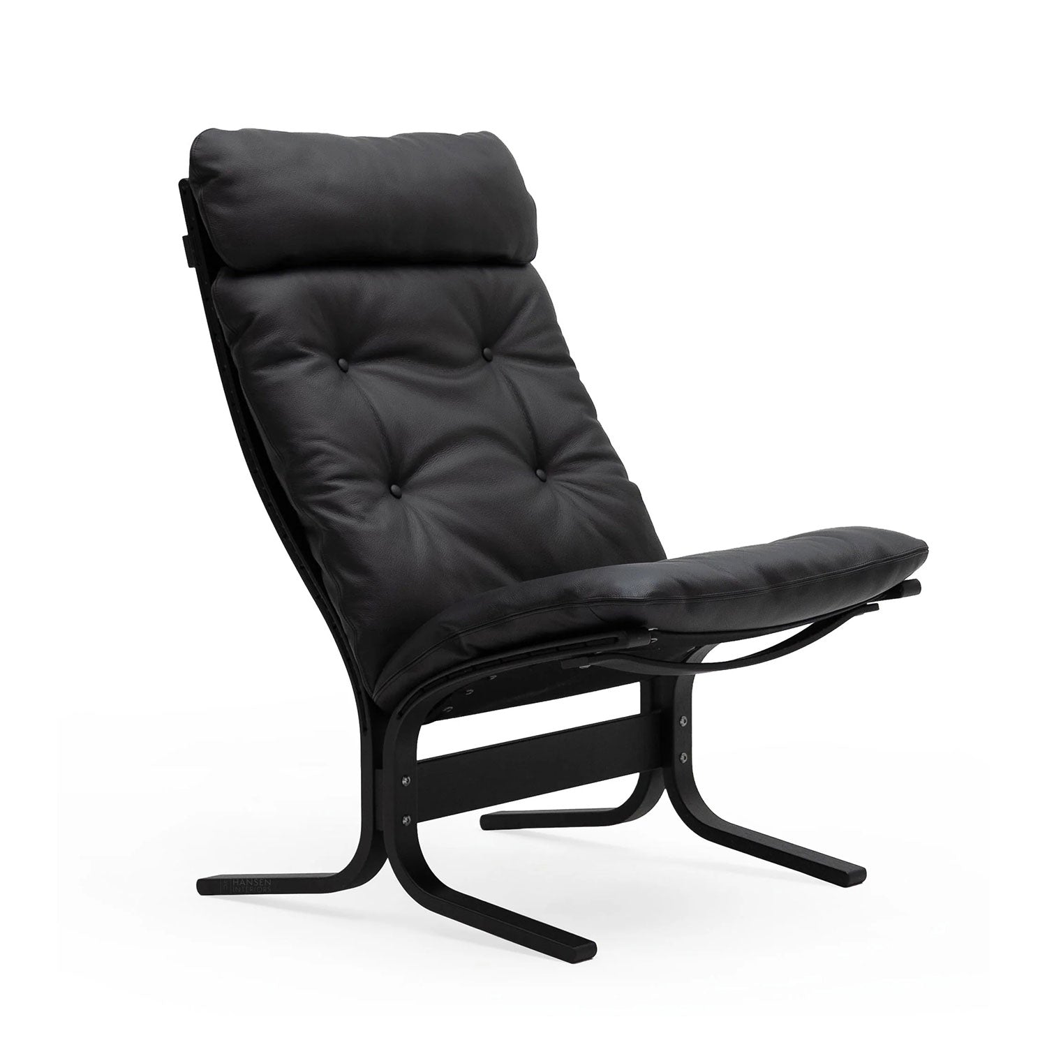 hjelle | siesta classic 300 chair | high back | black oak + hemsen HA19 leather