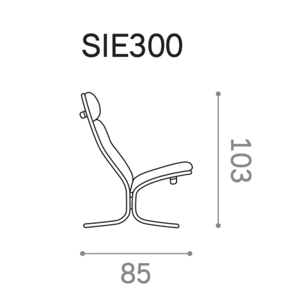 hjelle | siesta classic 300 chair | high back | black oak + hemsen HA19 leather