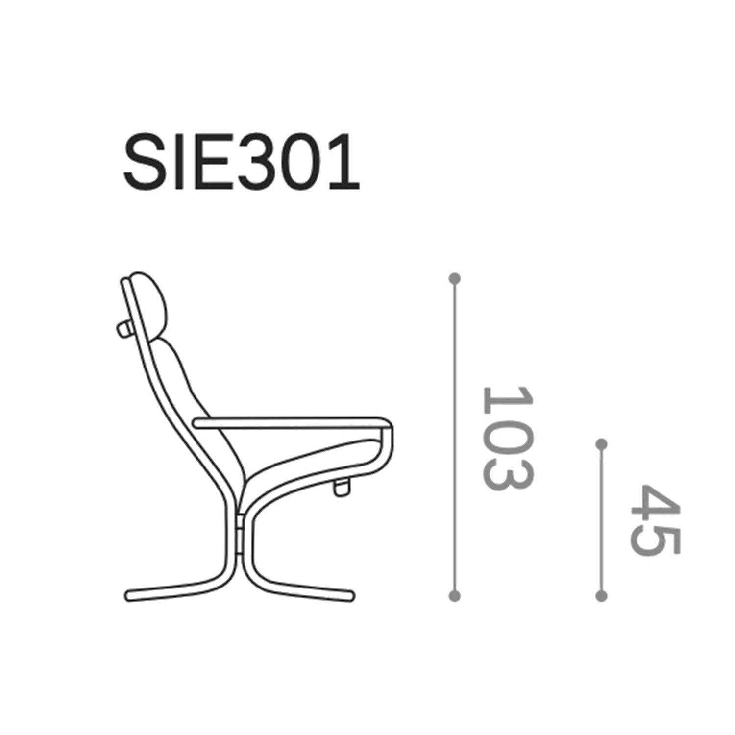 hjelle | siesta classic 301 chair | high back with arms | black oak + hemsen HA19 leather