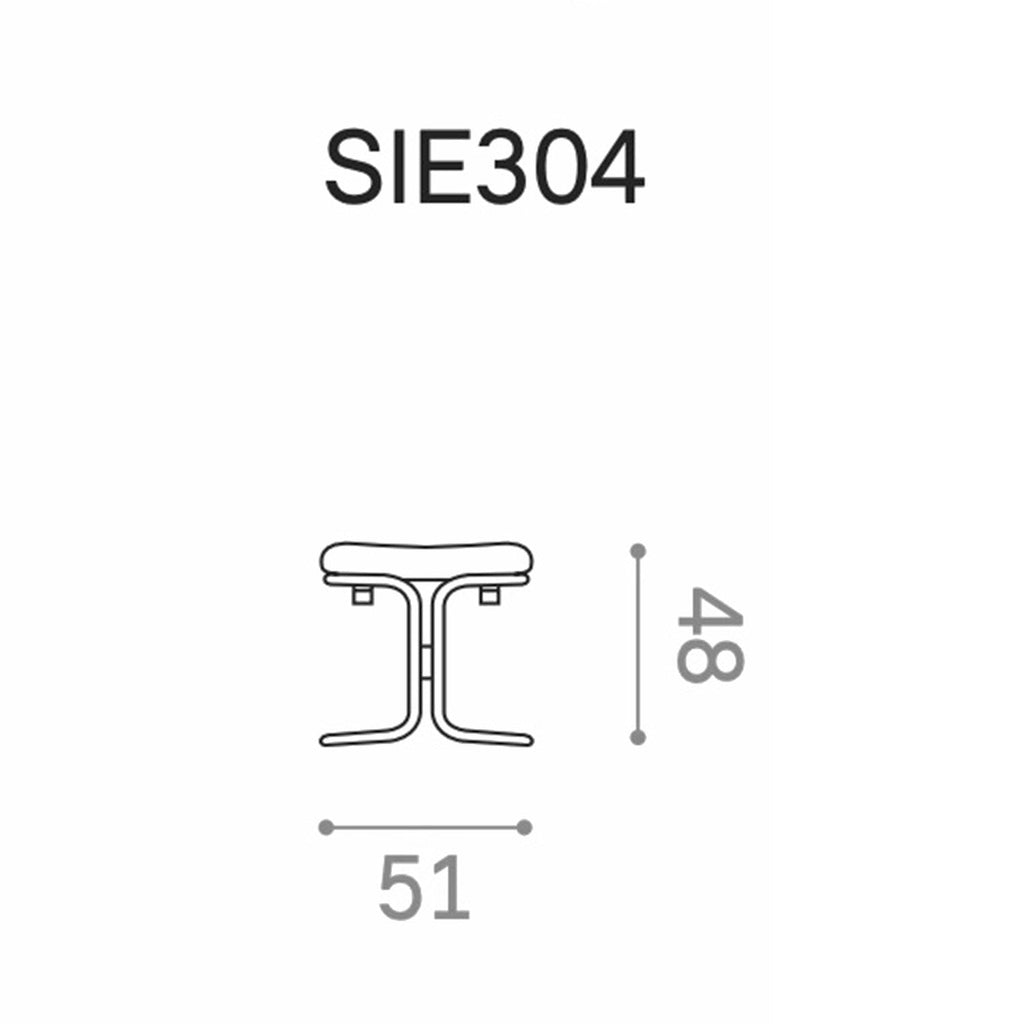 hjelle | siesta classic 304 footstool | oak + rustical tan leather