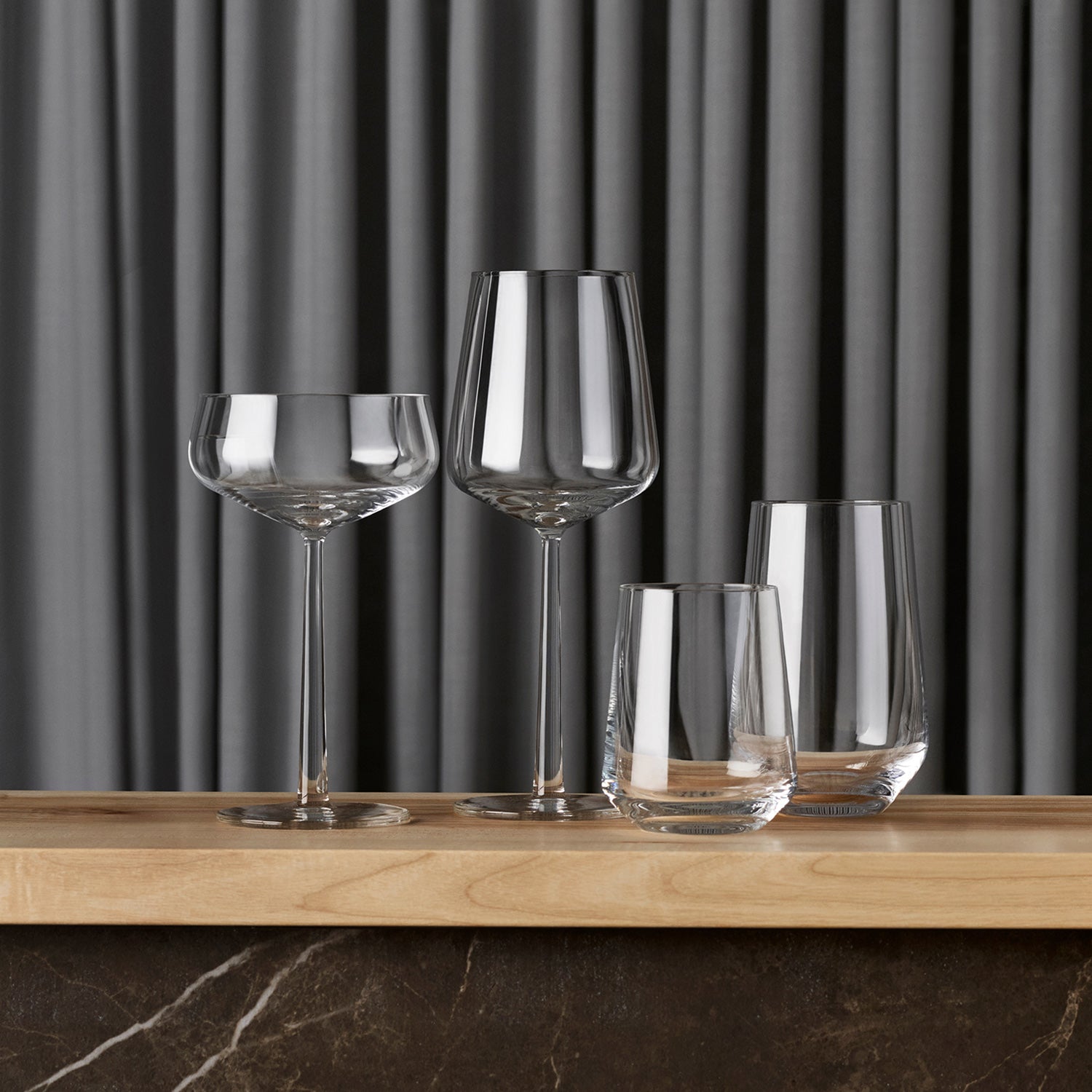 iittala | essence tumbler glass | set of 2 | clear