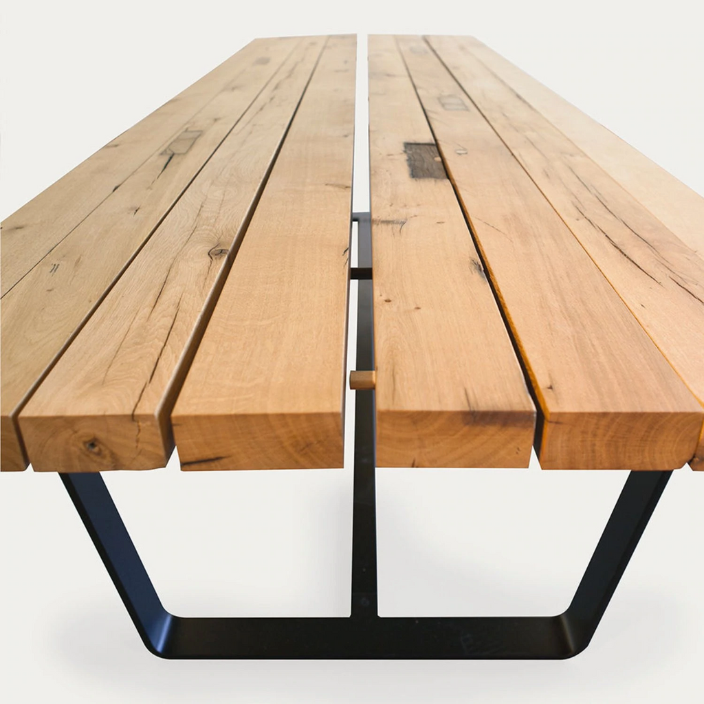 janua | bb 11 clamp table | oiled vintage oak 220x95cm