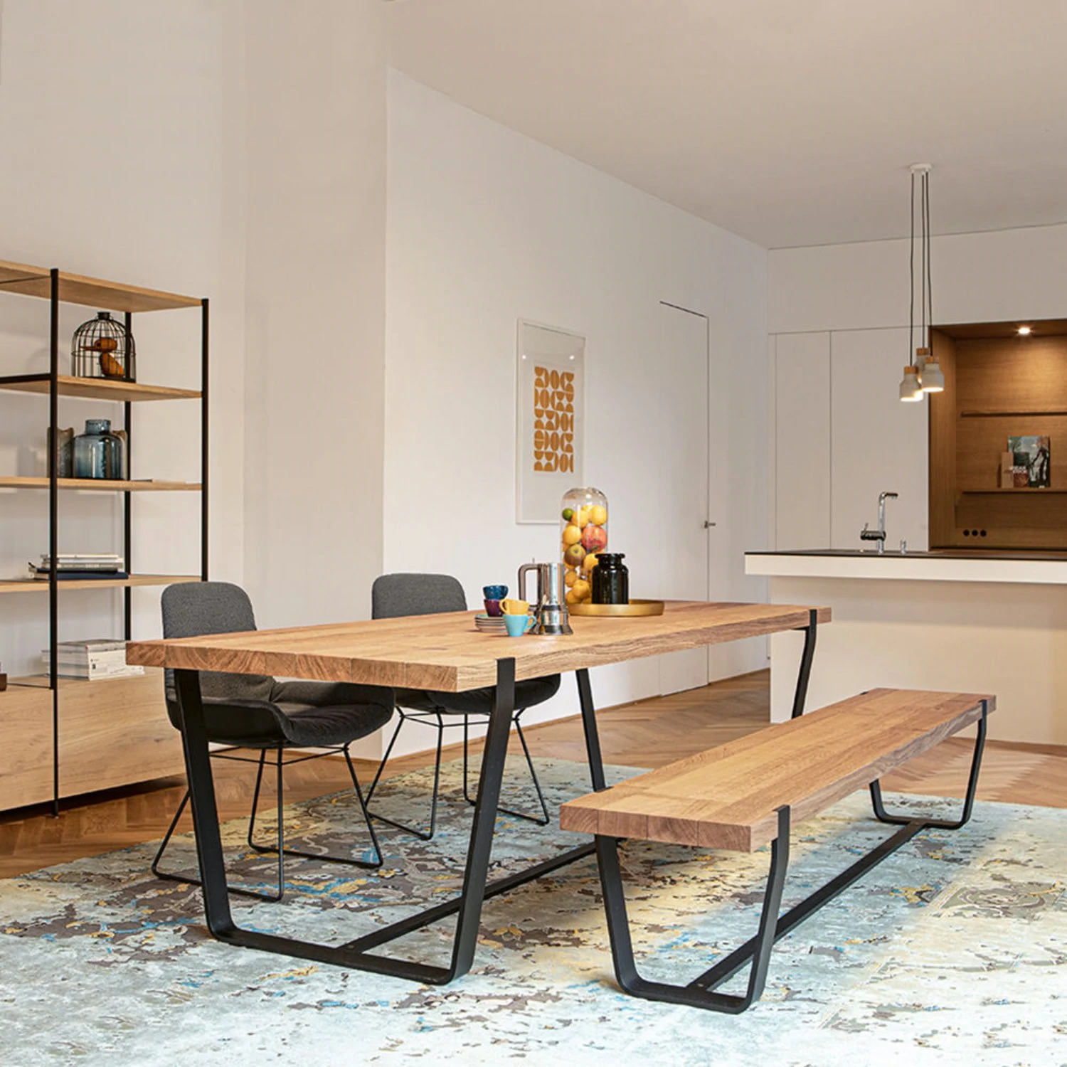 janua | bb 11 clamp table | oiled vintage oak 260x105cm