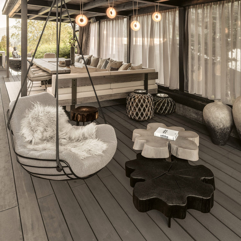 janua | bc 05 stomp outdoor table | 40-50cm | raw acacia