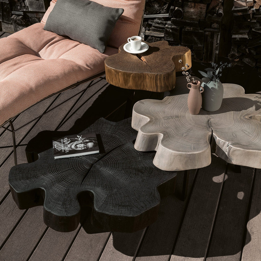 janua | bc 05 stomp outdoor table | 40-50cm | raw acacia