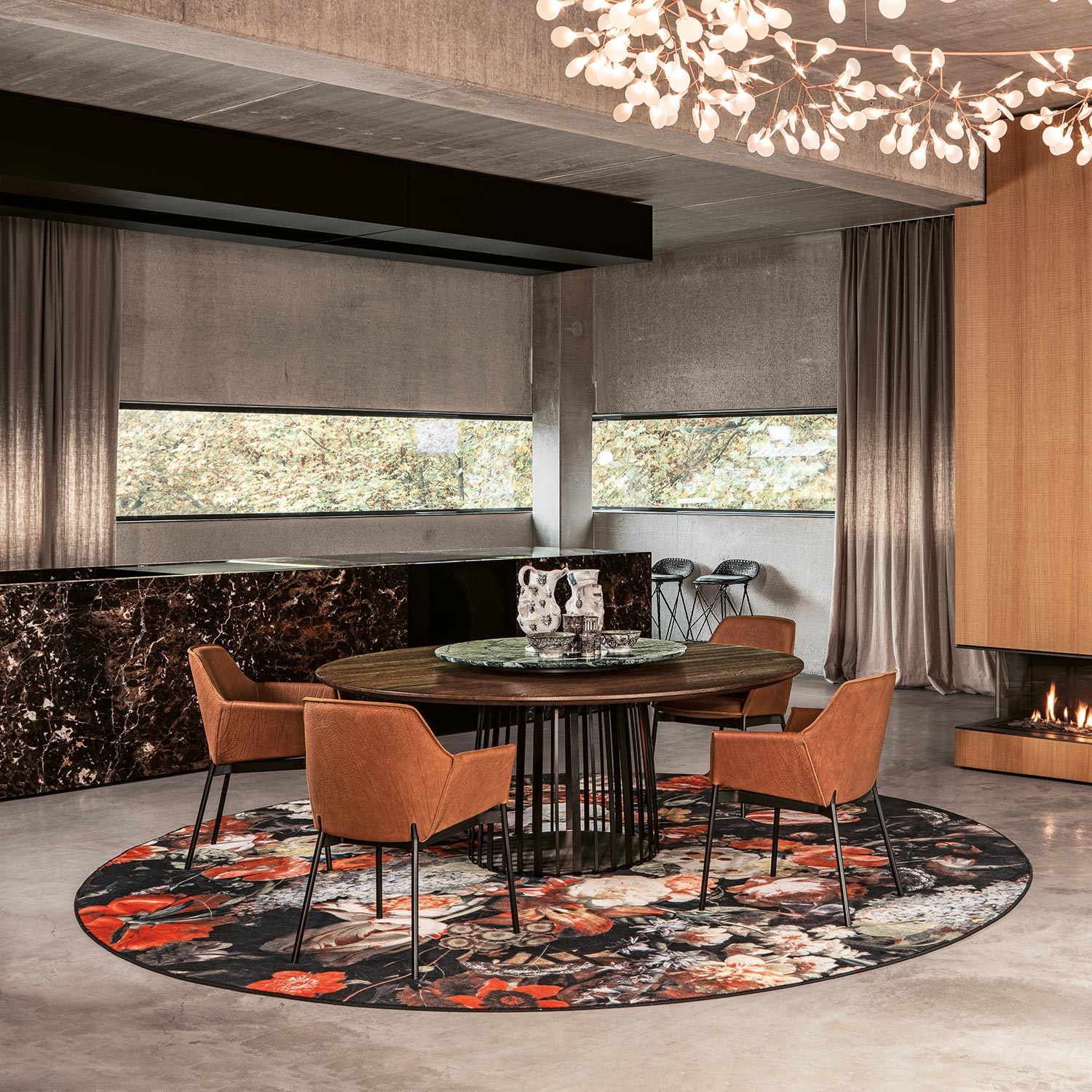 janua | bc 07 lazy susan turntable | green alps stone 95cm