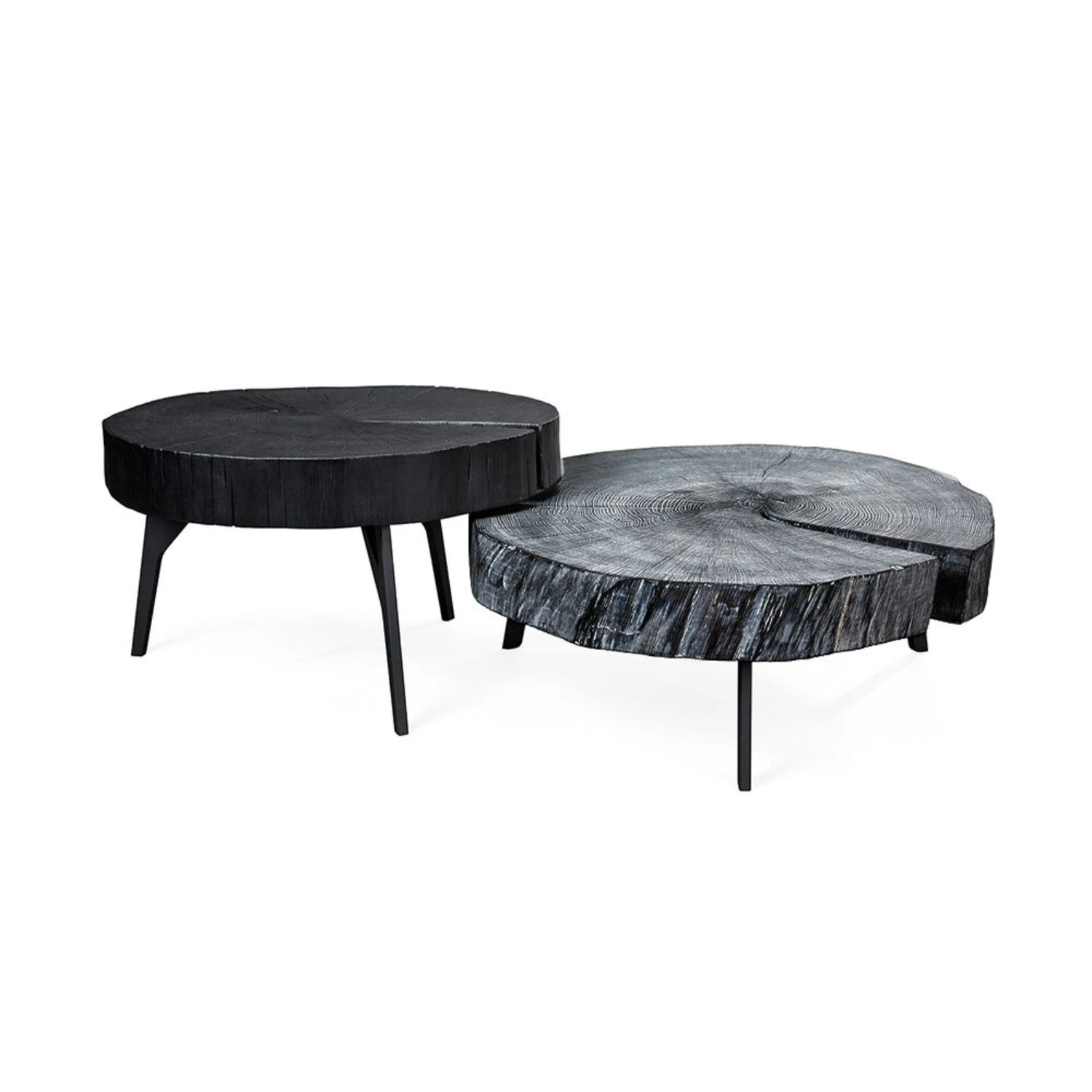 janua | bc 05 stomp table | 80-90cm | charburned limed oak shade grey