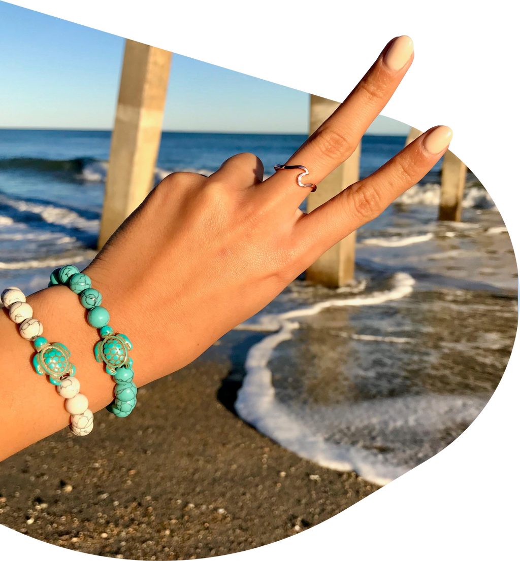 FAHLO - SEA TURTLE TRACKING BRACELET | SKY STONE