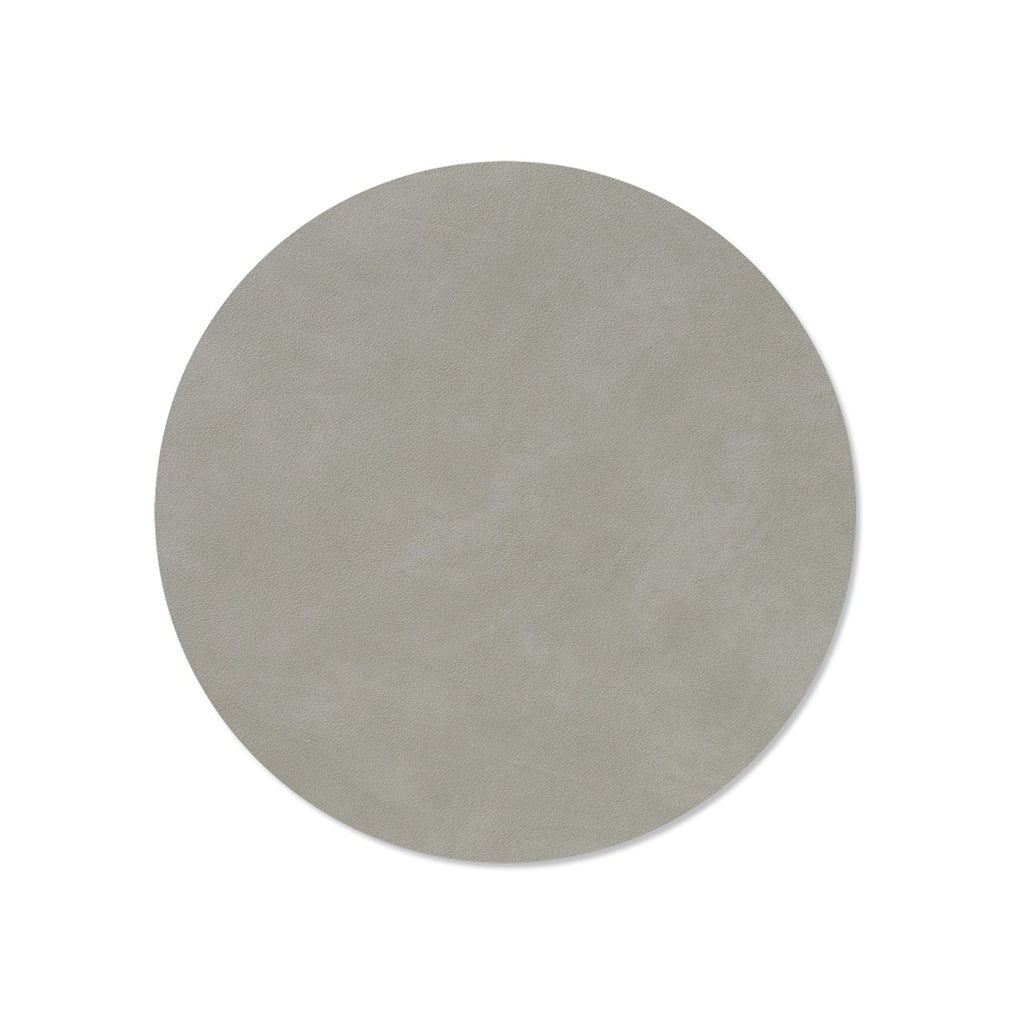 lind dna | table mat | circle medium | nupo light grey