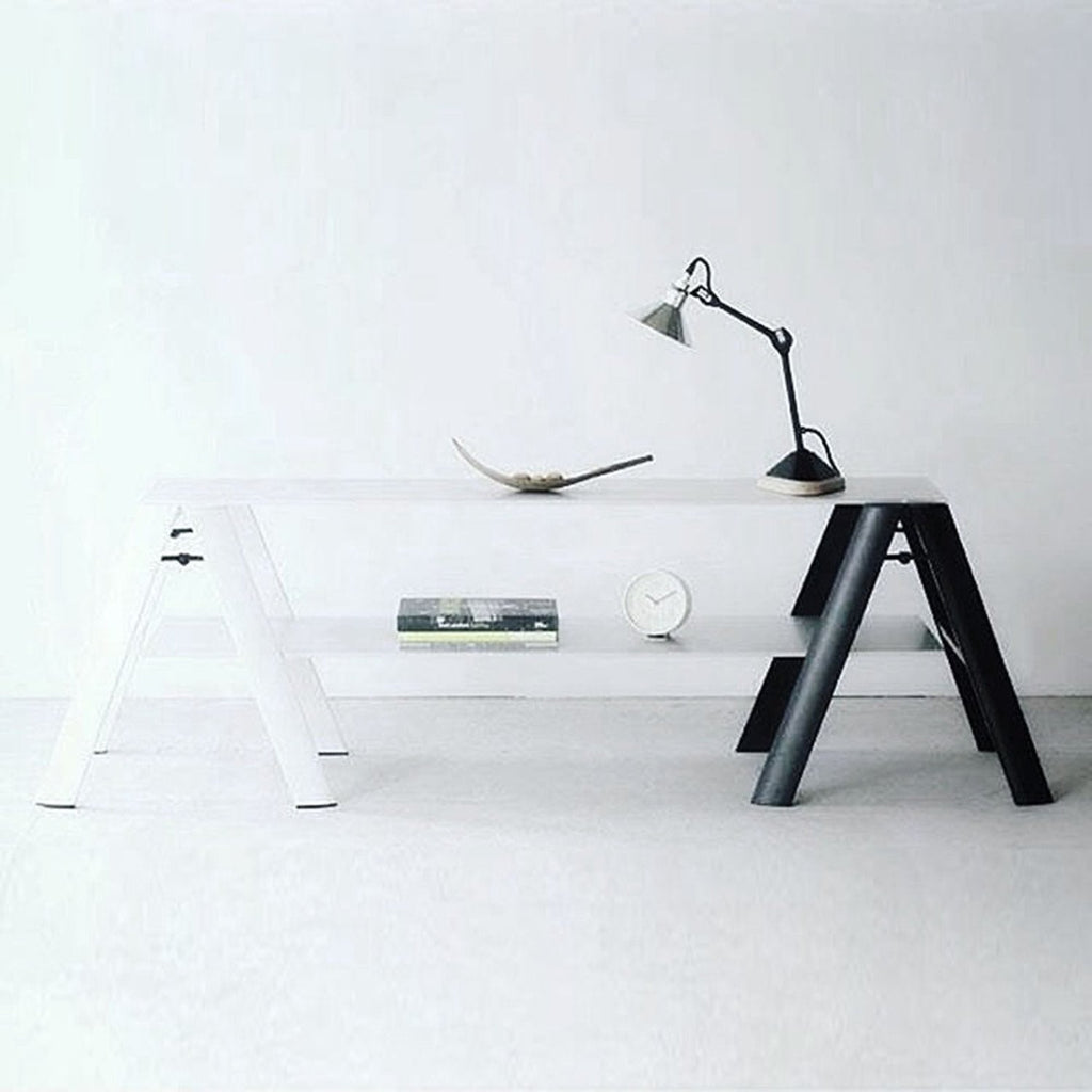hasegawa | lucano 2 step ladder | black