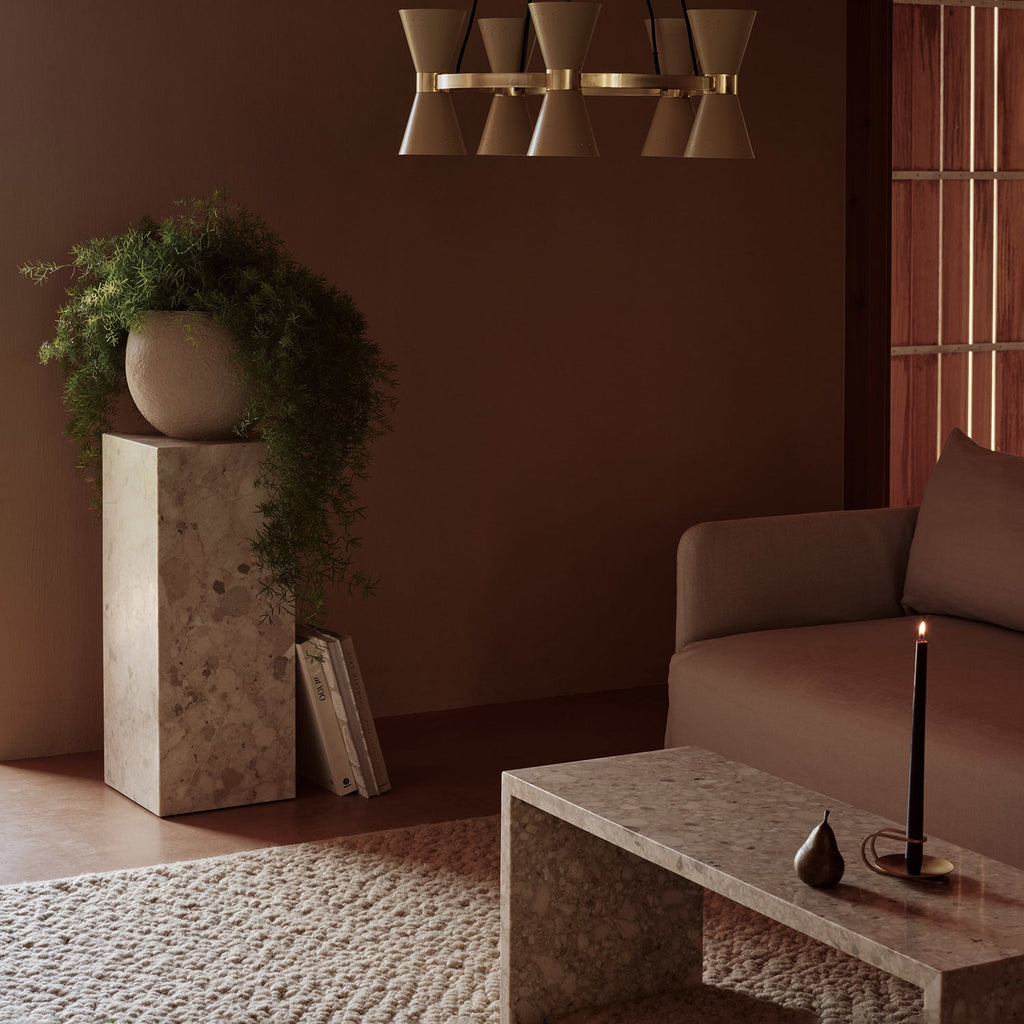 audo copenhagen (menu) | plinth pedestal | white carrara marble