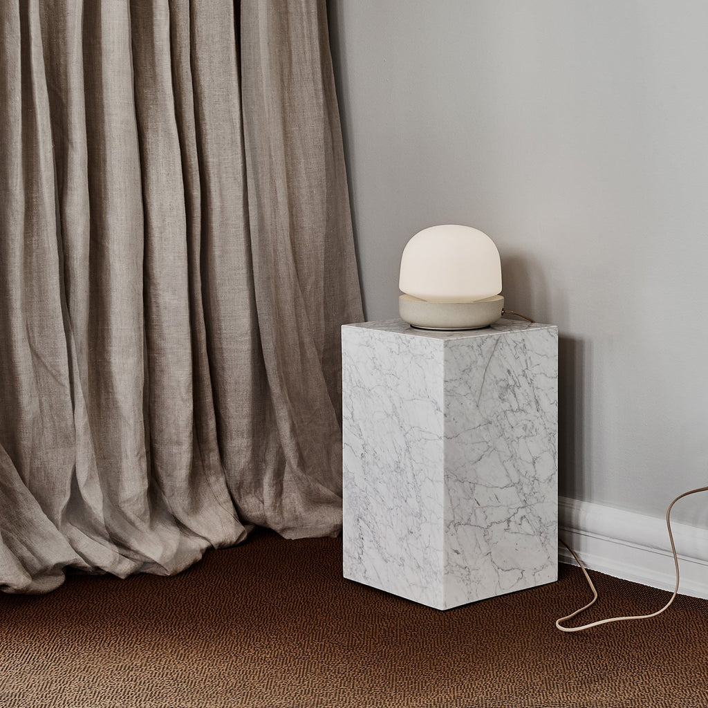 audo copenhagen (menu) | plinth tall | white carrara marble