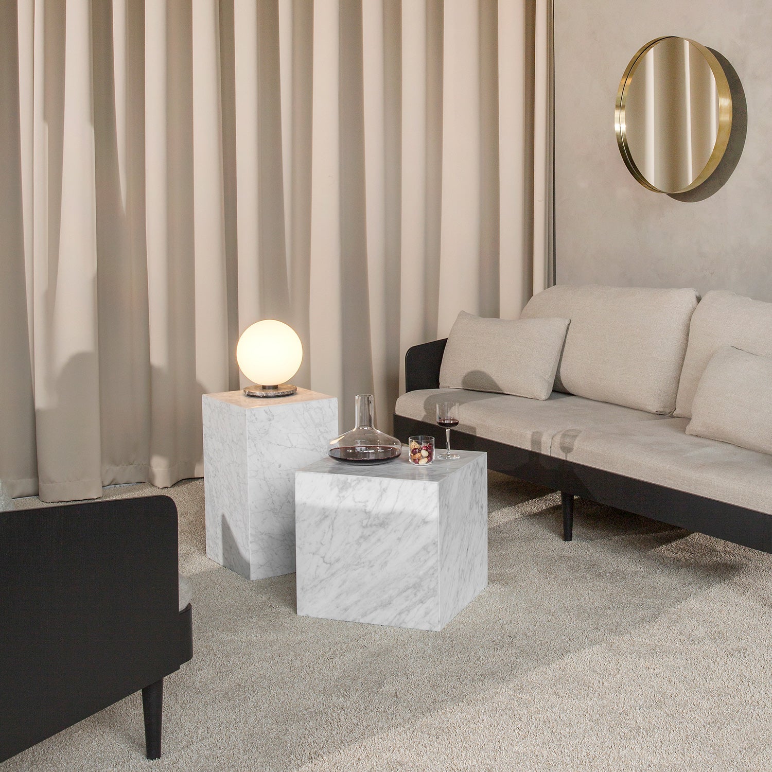 audo copenhagen (menu) | plinth tall | white carrara marble
