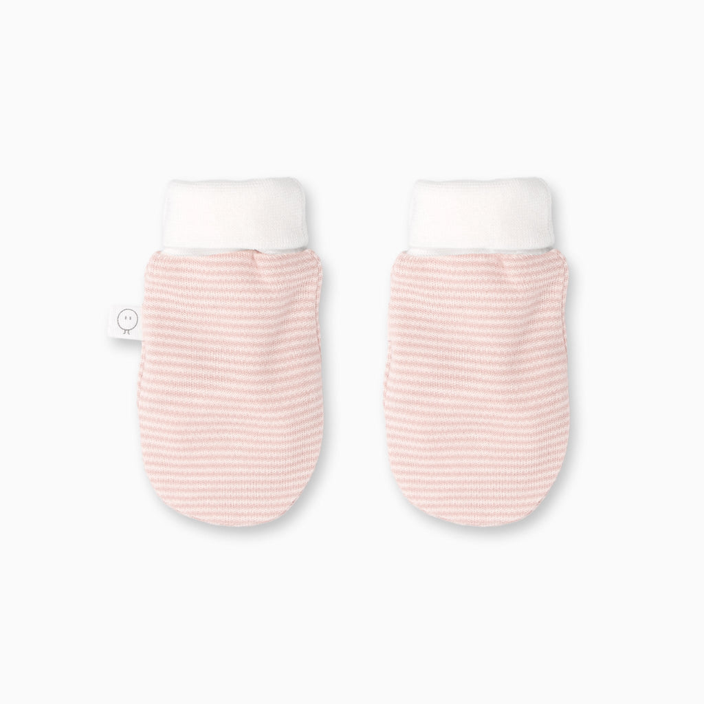 Baby Mittens - Blush Stripe