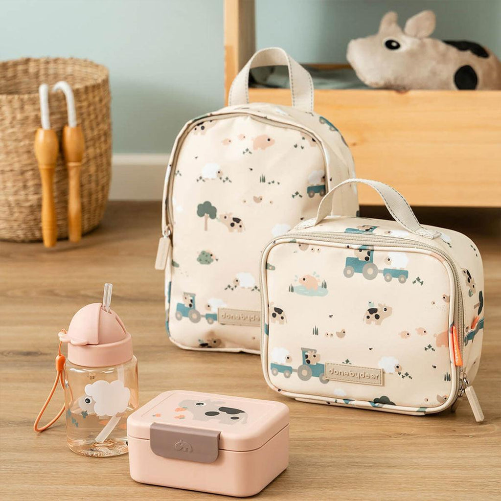 Done by Deer Tiny Lunch Box With Snack Picks - Tiny Farm Powder