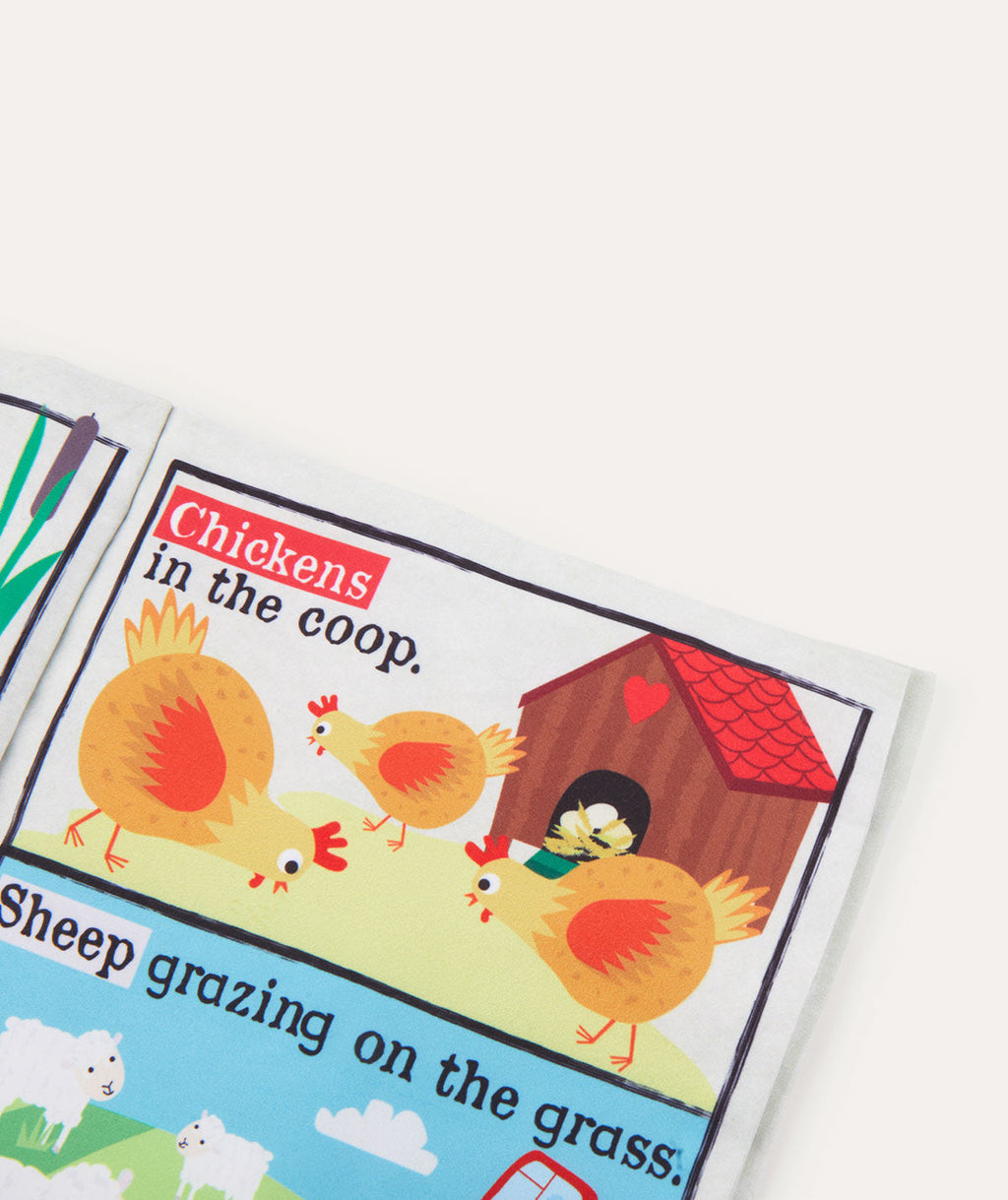 Jo & Nic's Crinkly Cloth Books Farm Animals