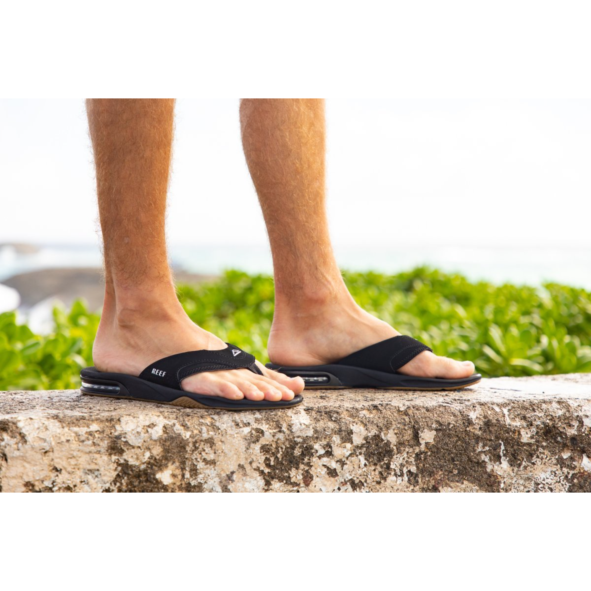 REEF - FANNING | BLACK/SILVER