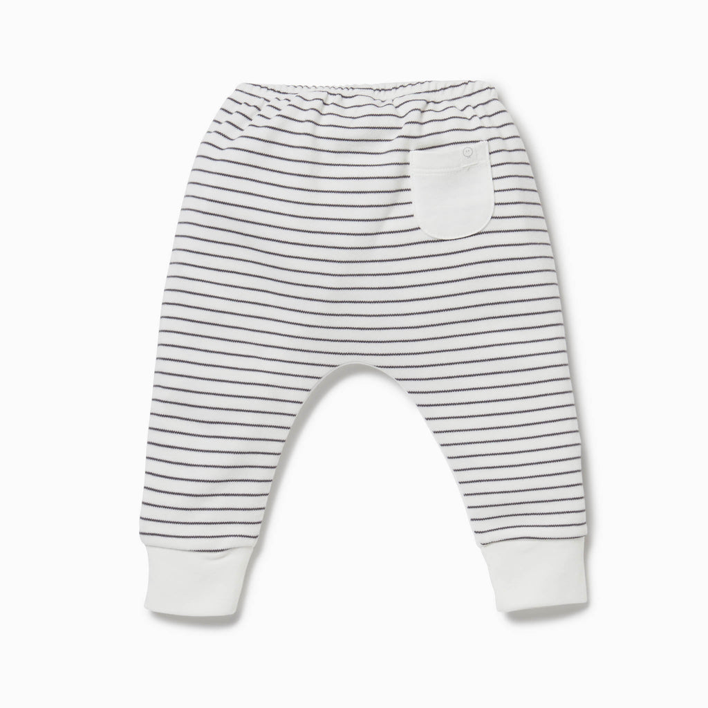 Everyday Joggers - Grey Stripe & White