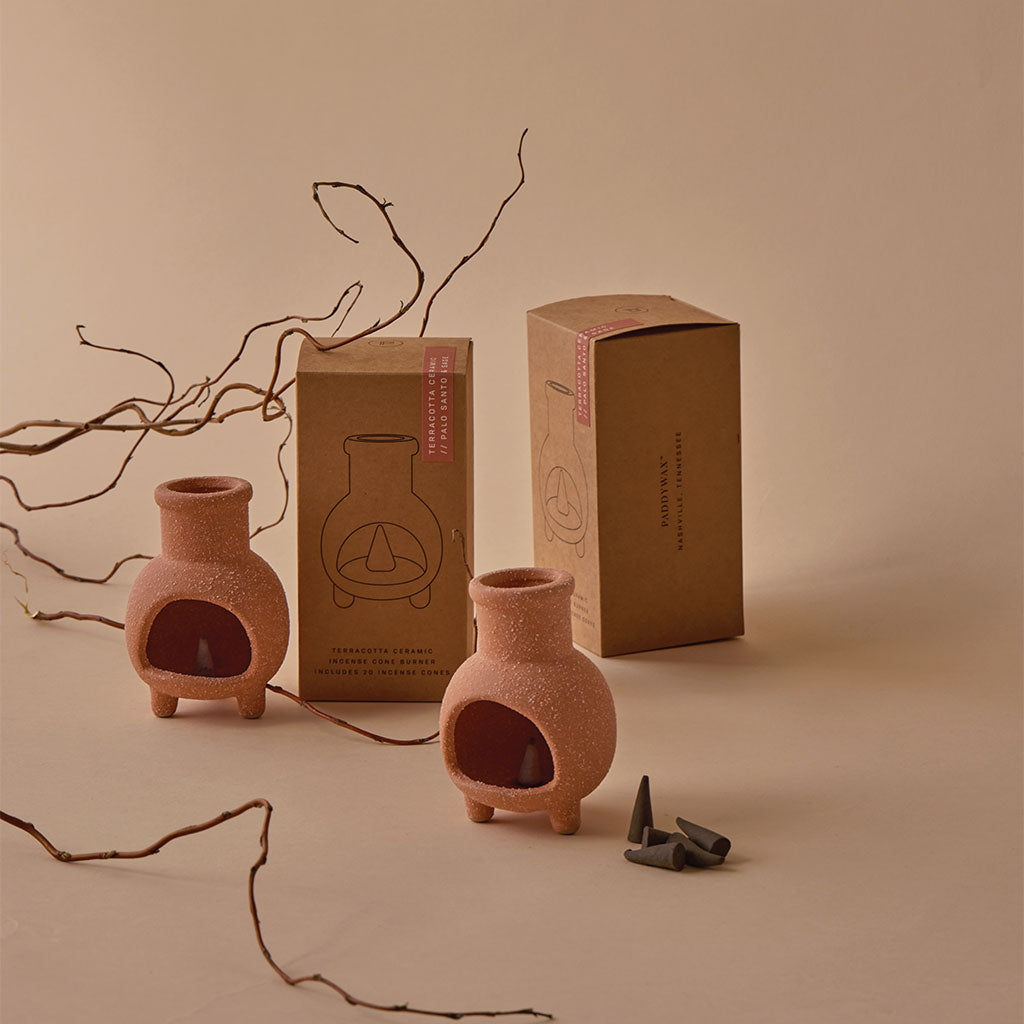 Chiminea Ceramic Incense Cone Holder